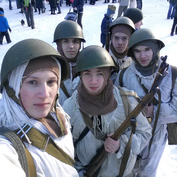 Участие в военно-исторической реконструкции боя, посвященной Дню защитника Отечества